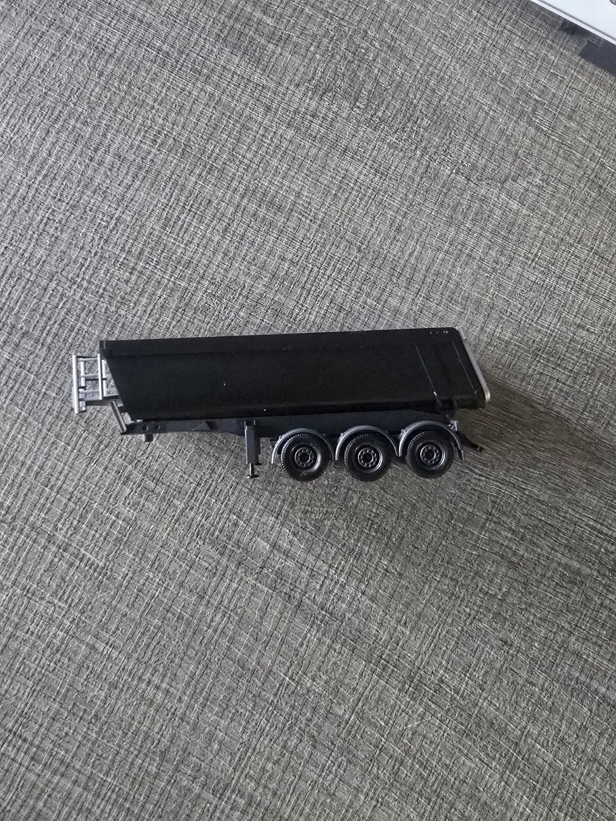 1628 herpa schmitz kipper oplegger, Ophalen of Verzenden, Zo goed als nieuw, Bus of Vrachtwagen, Herpa