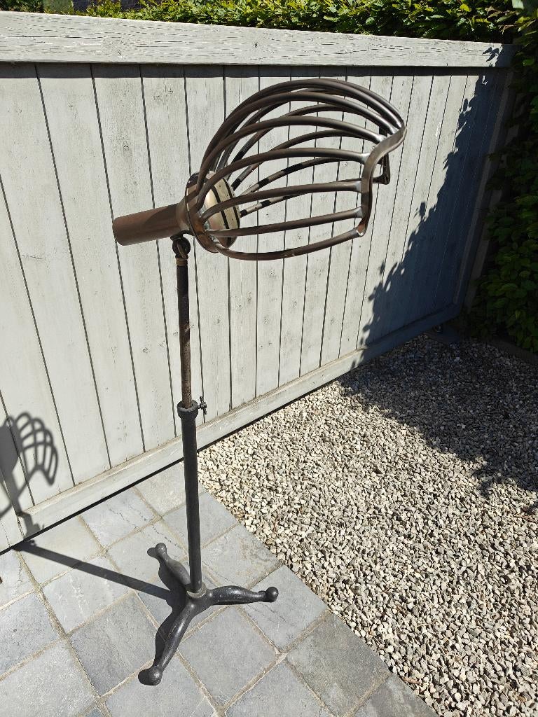 Originele antieke haardroger op statief jaren '30, Antiek en Kunst, Ophalen