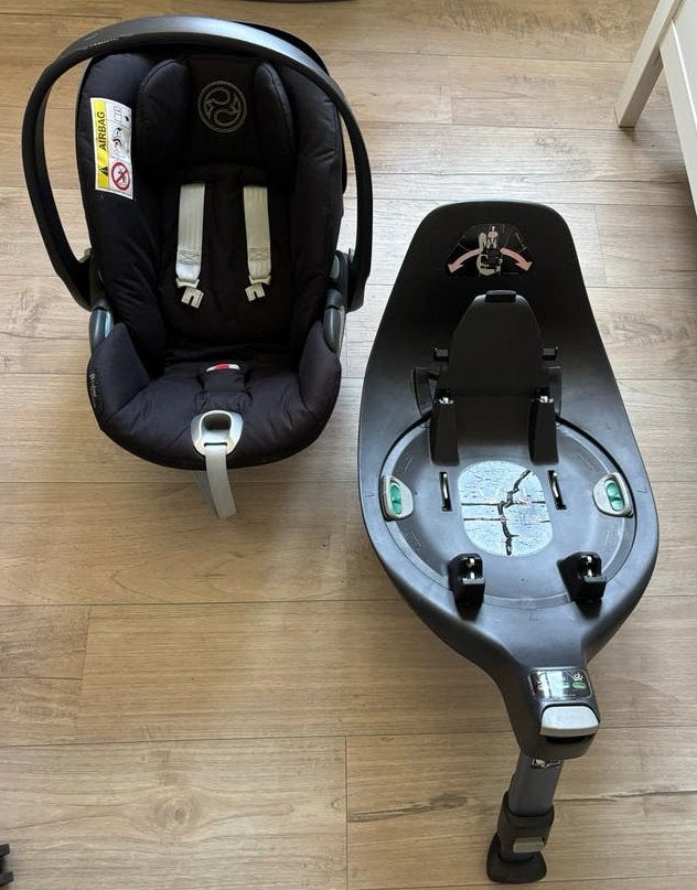 Cybex Platinum baby autostoel met Isofix base, Zijbescherming, Zo goed als nieuw, Isofix, 0 t/m 13 kg