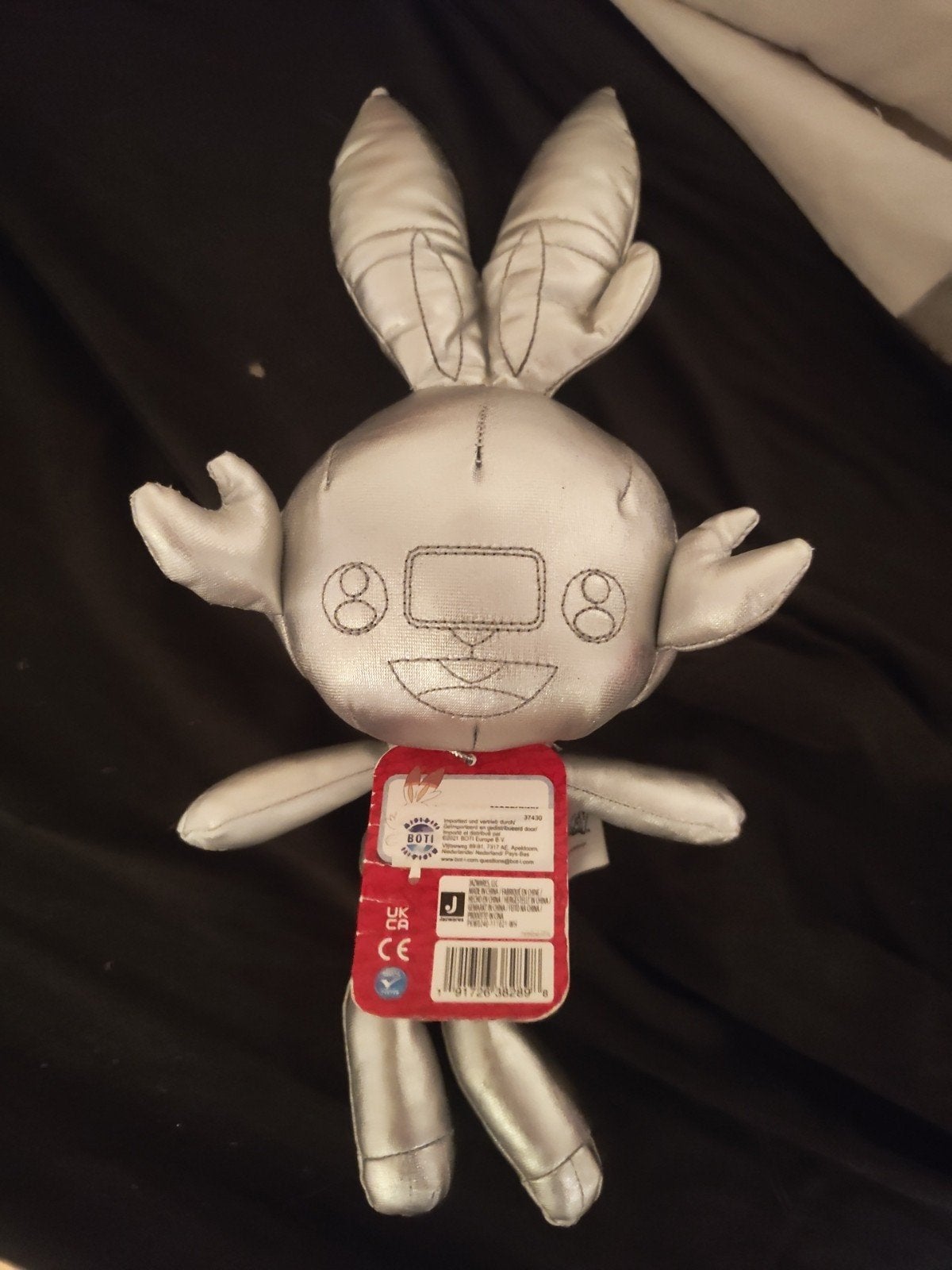 Scorbunny Pokémon knuffel - Zilverkleurig, Ophalen of Verzenden, Nieuw, Overige typen