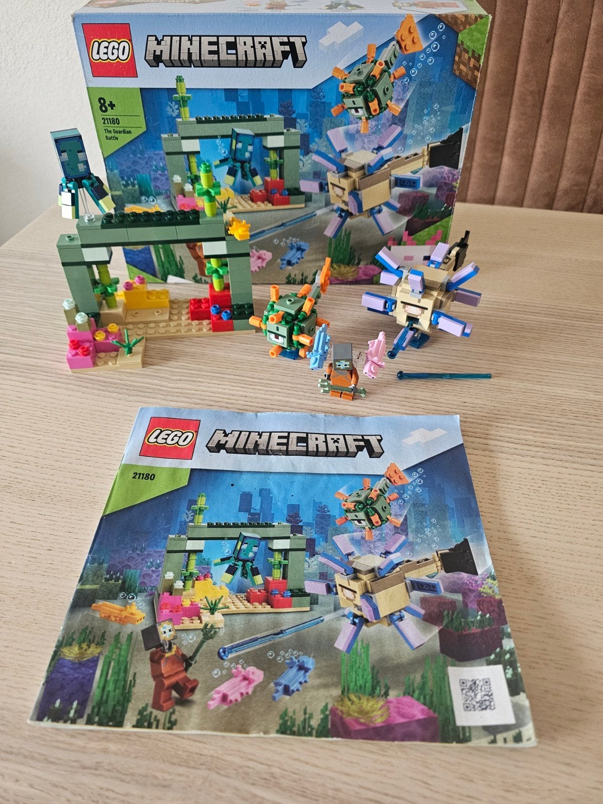 Lego Minecraft 21180 De Bewakersstrijd Complete Set, Minecraft, Lego, Accessoire, Ophalen of Verzenden