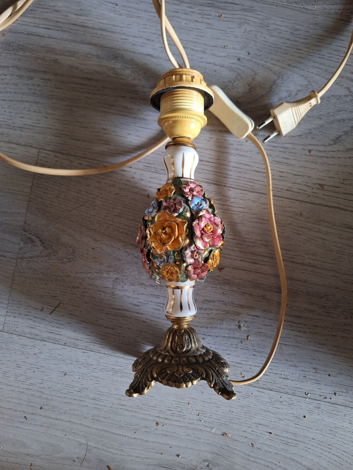 Vintage Lampenvoet [tafel model], Ophalen, Met schakelaar, Gebruikt, Vintage