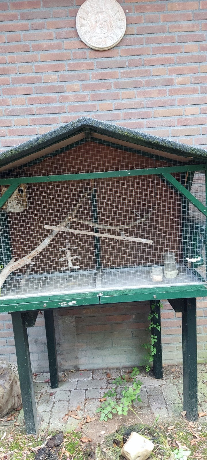 houten buiten voliere/kooi te koop, Dieren en Toebehoren, Vogels | Hokken en Kooien, Ophalen, Hout, Vogelkooi