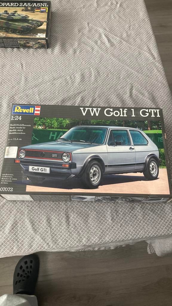 1:24 Bouwdoos Vw golf 1 gti, Auto, Revell, Groter dan 1:32, Ophalen of Verzenden