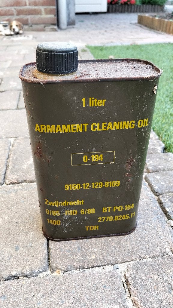 Oude armament Cleaning oil, Ophalen, Landmacht, Nederland, Overige typen
