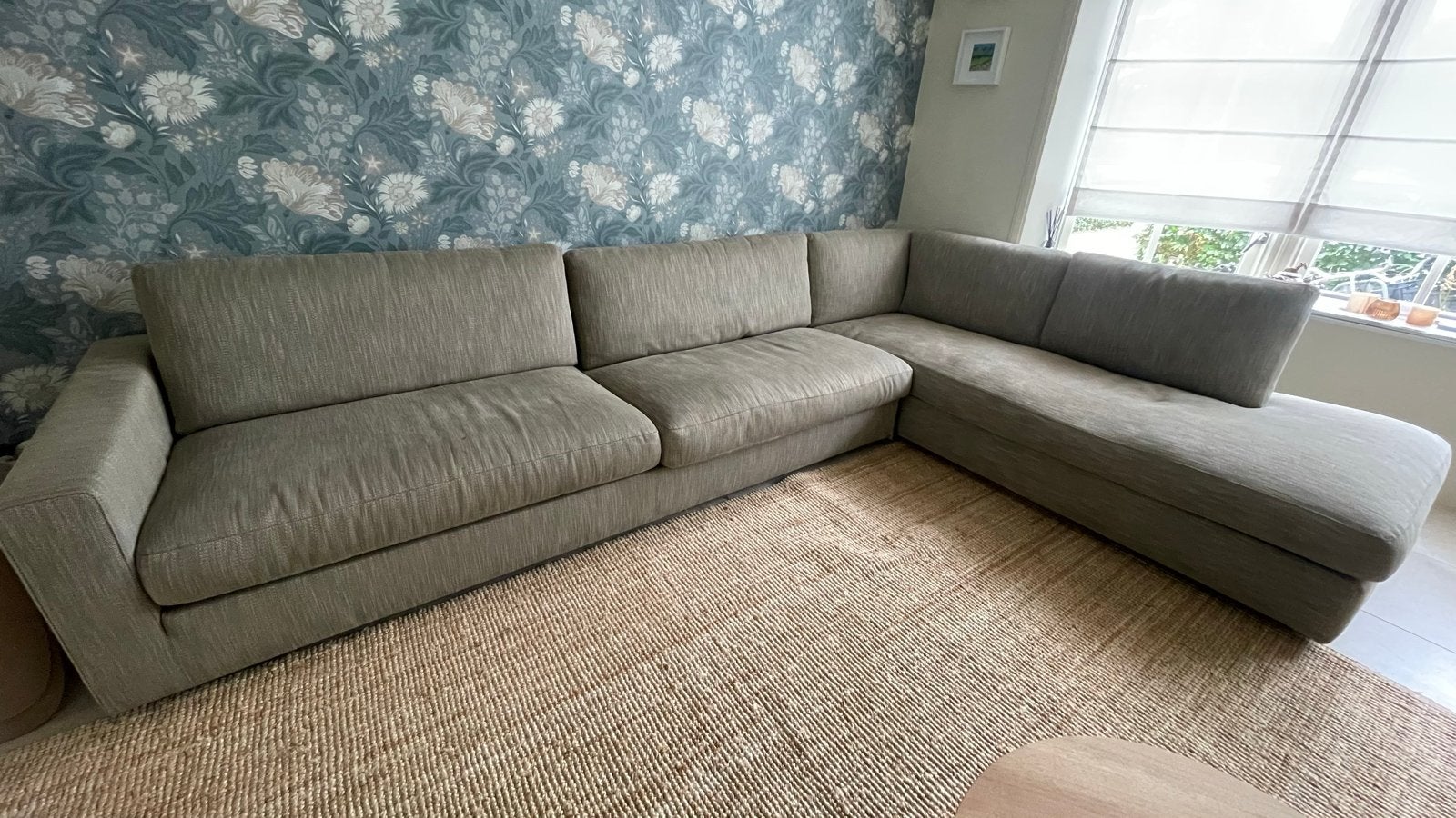 Hoekbank van Linteloo met chaise longue, zo goed als nieuw, Huis en Inrichting, Ophalen, Hoekbank, 300 cm of meer, Zo goed als nieuw
