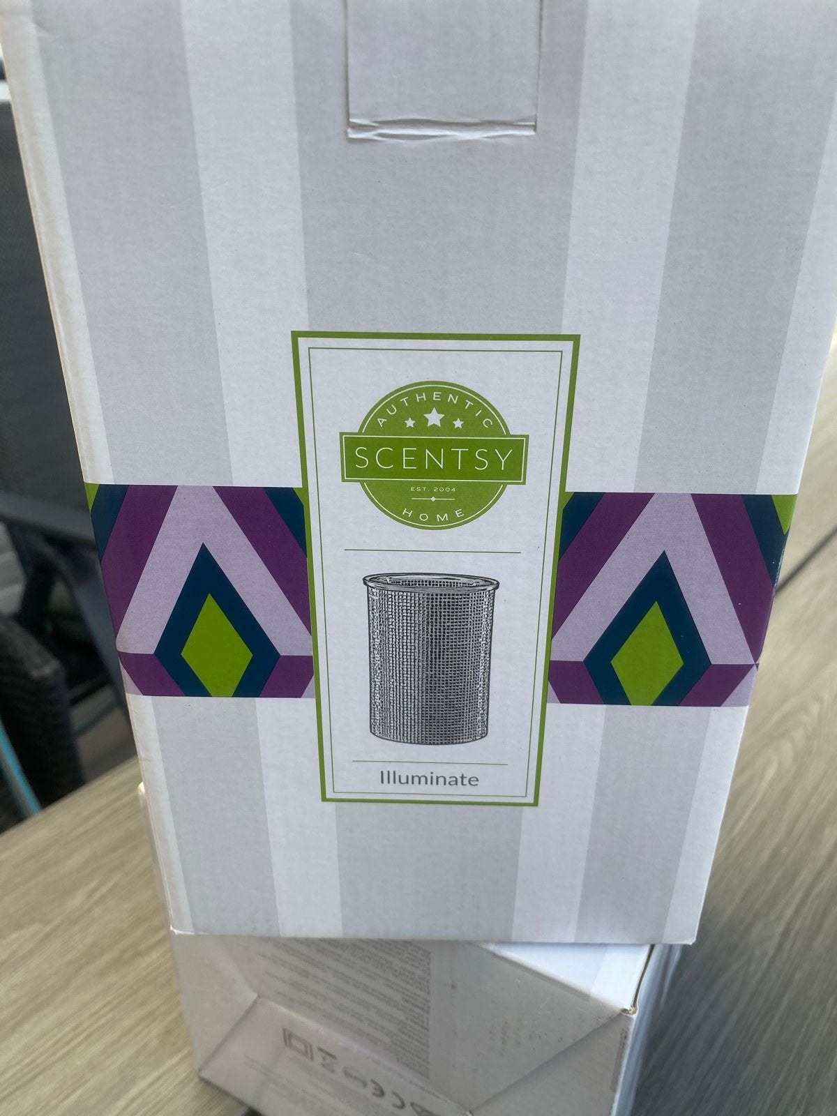 Scentsy Illuminate - Nieuw in doos, Nieuw, Ophalen of Verzenden, Zilver, Metaal