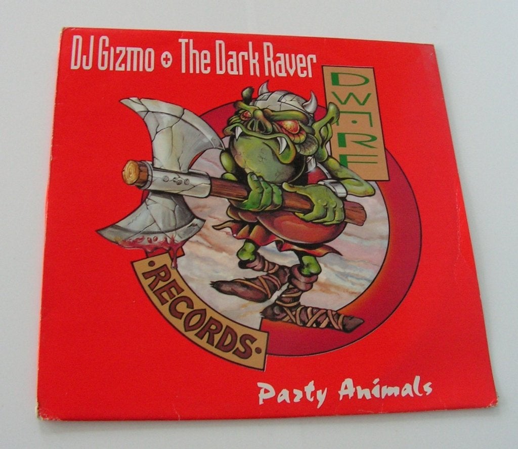LP DJ Gizmo + The Dark Raver Party Animals, Gebruikt, Hardcore, Ophalen of Verzenden, EP