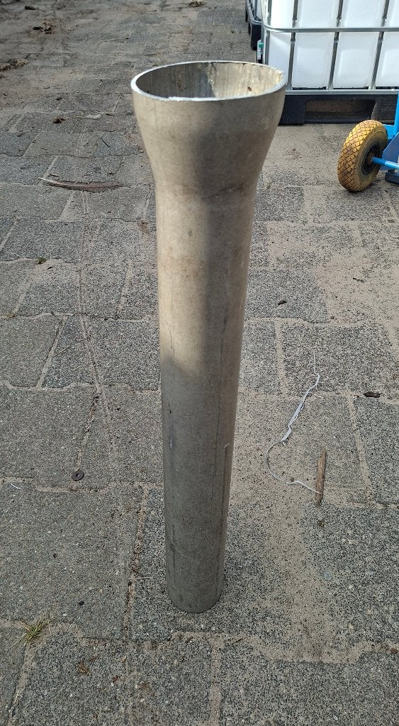 bloembak alu paal 85 cm hoog   10-13.5 cm, Ophalen, Gebruikt, Rond, Binnen