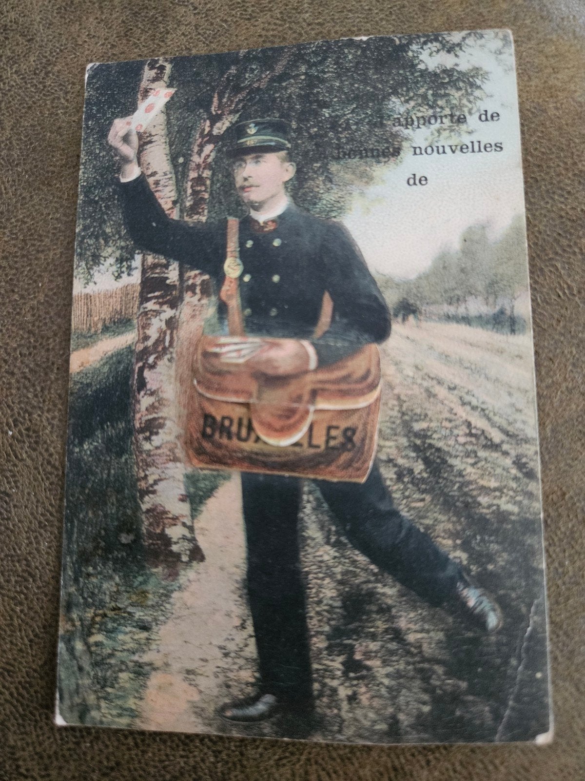 Leporello Klepjes Kaart - Postbode Brussel, Verzamelen, Ophalen of Verzenden