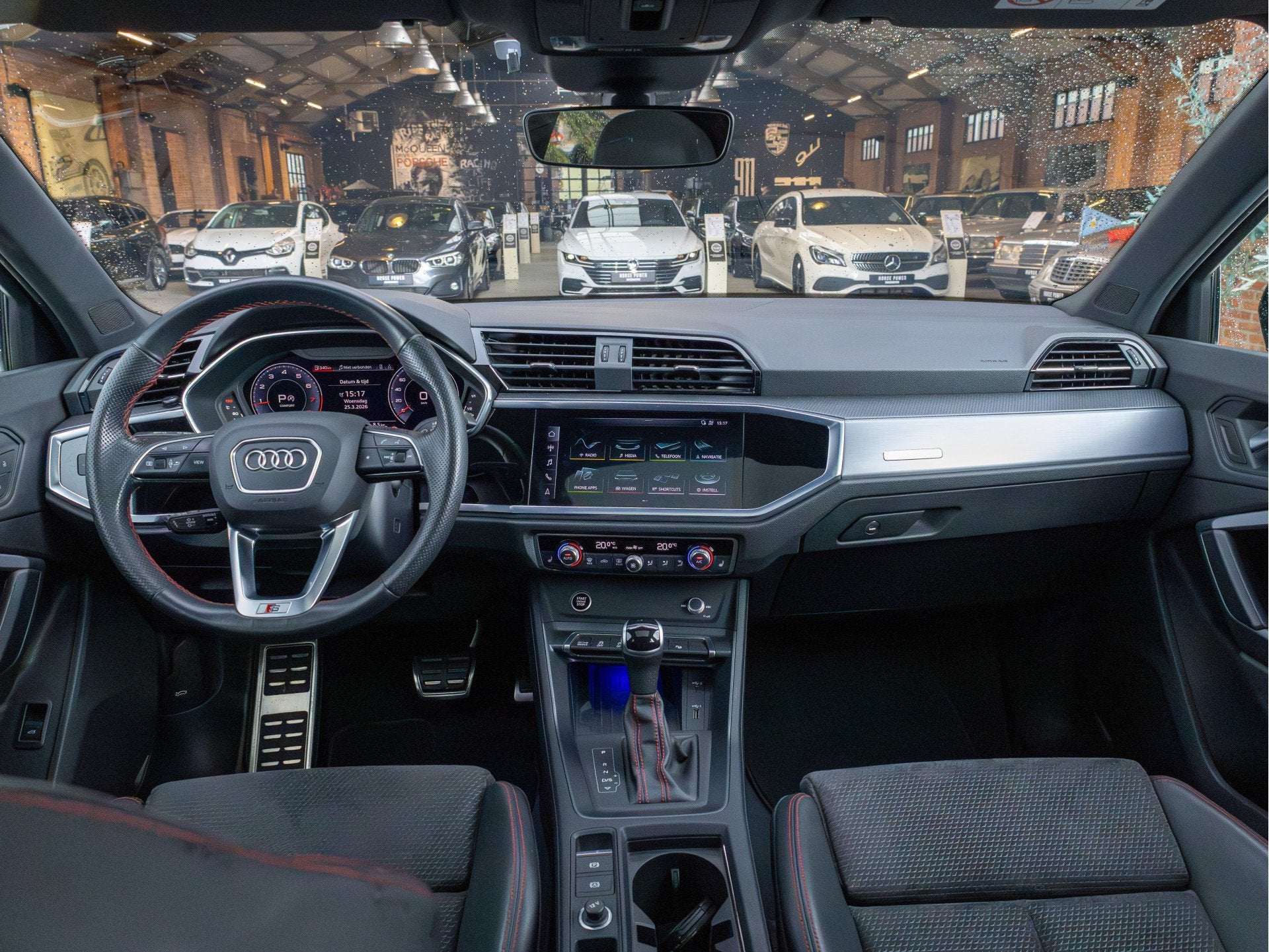 Audi Q3 Sportback 45 TFSI quattro edition one S-Line *Pano |, Auto's, Gebruikt, 4 cilinders, 1984 cc, Leder en Stof