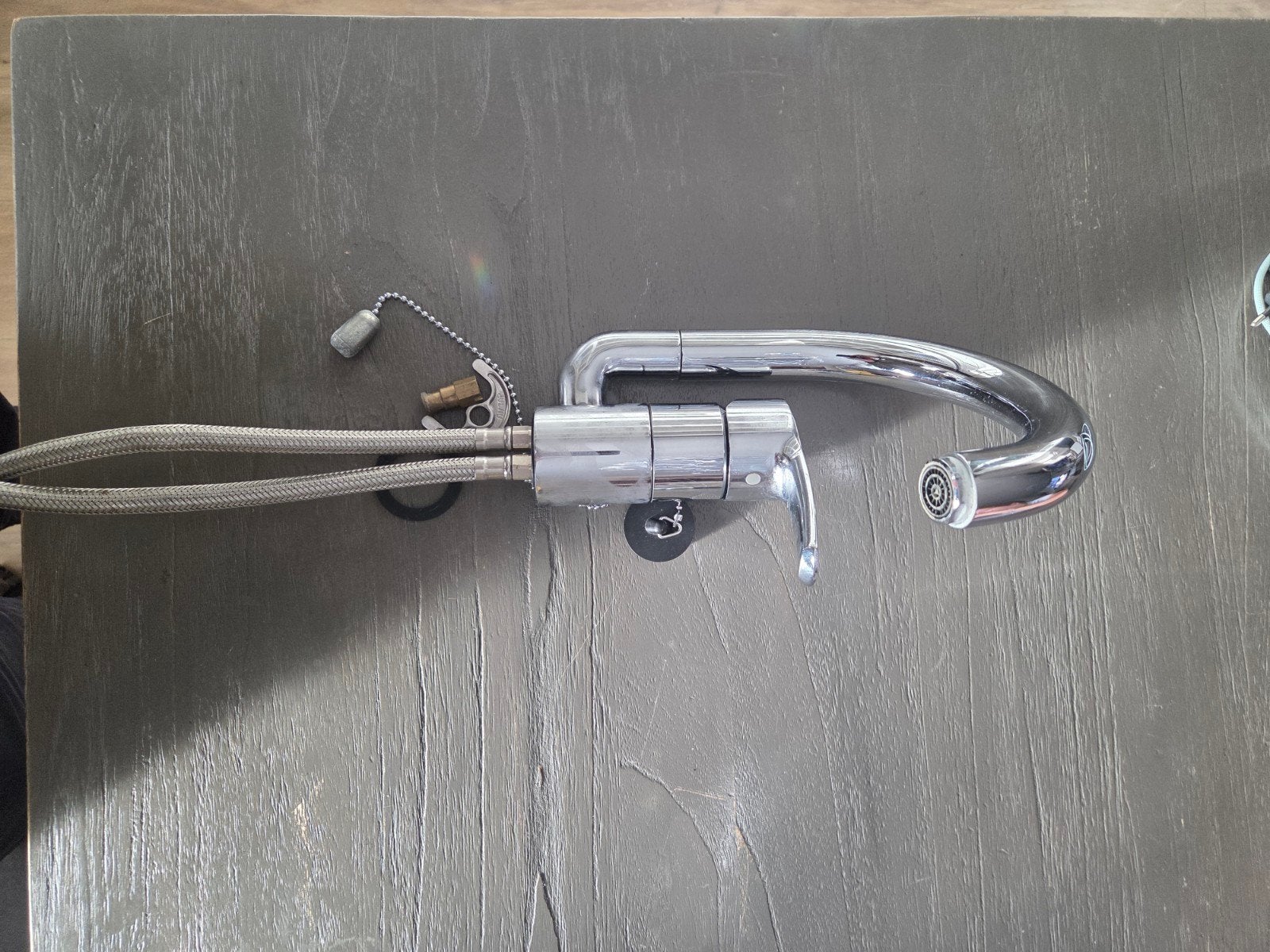 Grohe mengkraan met 1 hendel en flexibele leidingen, Ophalen of Verzenden, Chroom, Kraan