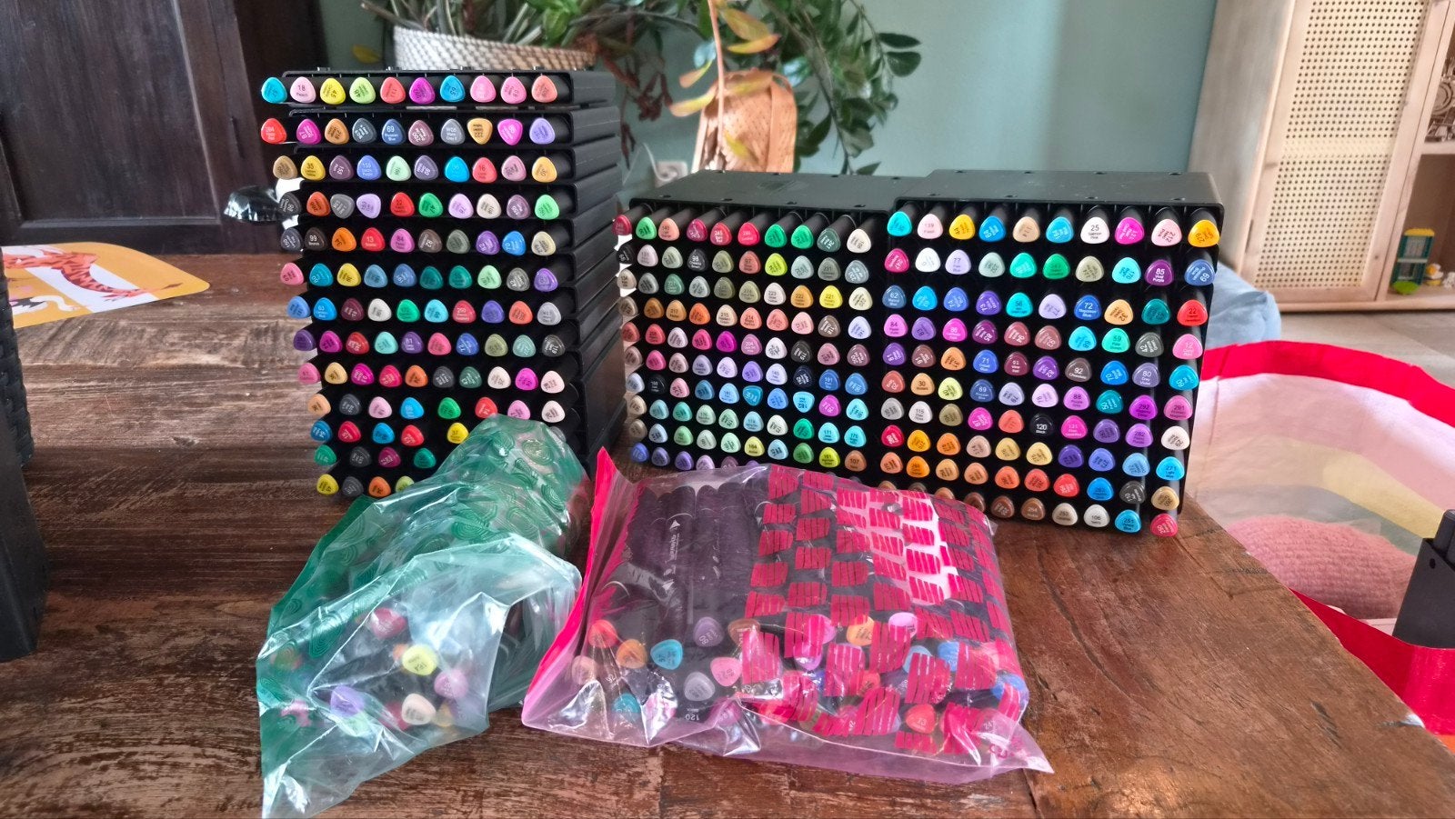 395 Decotime stiften - Grote collectie markers, Ophalen of Verzenden, Gebruikt, Potlood of Stift