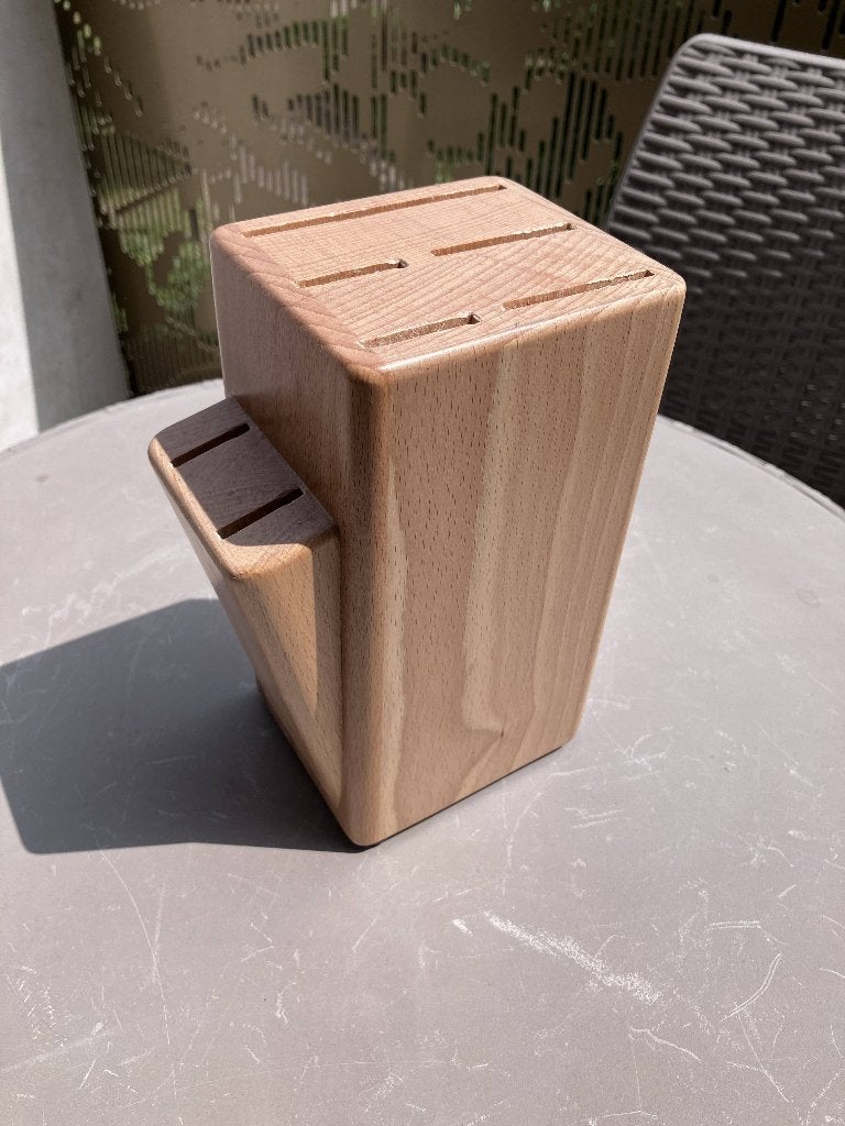 Knife Block, Ophalen, Zo goed als nieuw, Hout, Los bestek