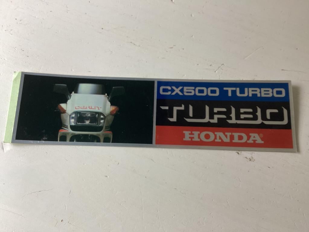 Sticker Honda CX500 Turbo, Verzenden, Zo goed als nieuw, Auto of Motor