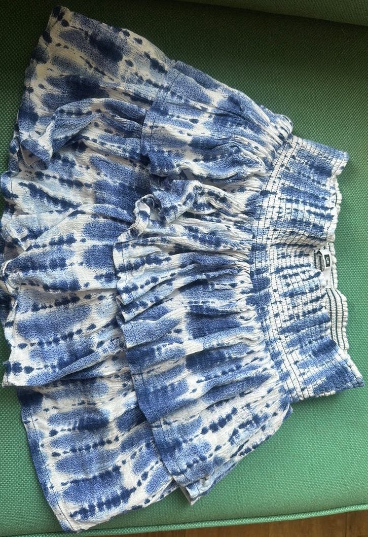 Skort van WE maat 134/140 blauw / wit, Ophalen of Verzenden, Zo goed als nieuw, Meisje, Jurk of Rok