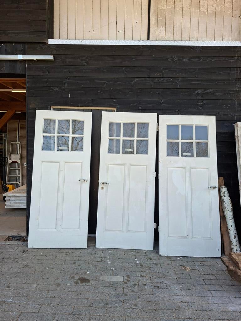 13 Prachtige Oude Deuren 220x92 cm - Incl. BTW, Doe-het-zelf en Verbouw, Kozijnen en Schuifpuien, Ophalen, Gebruikt