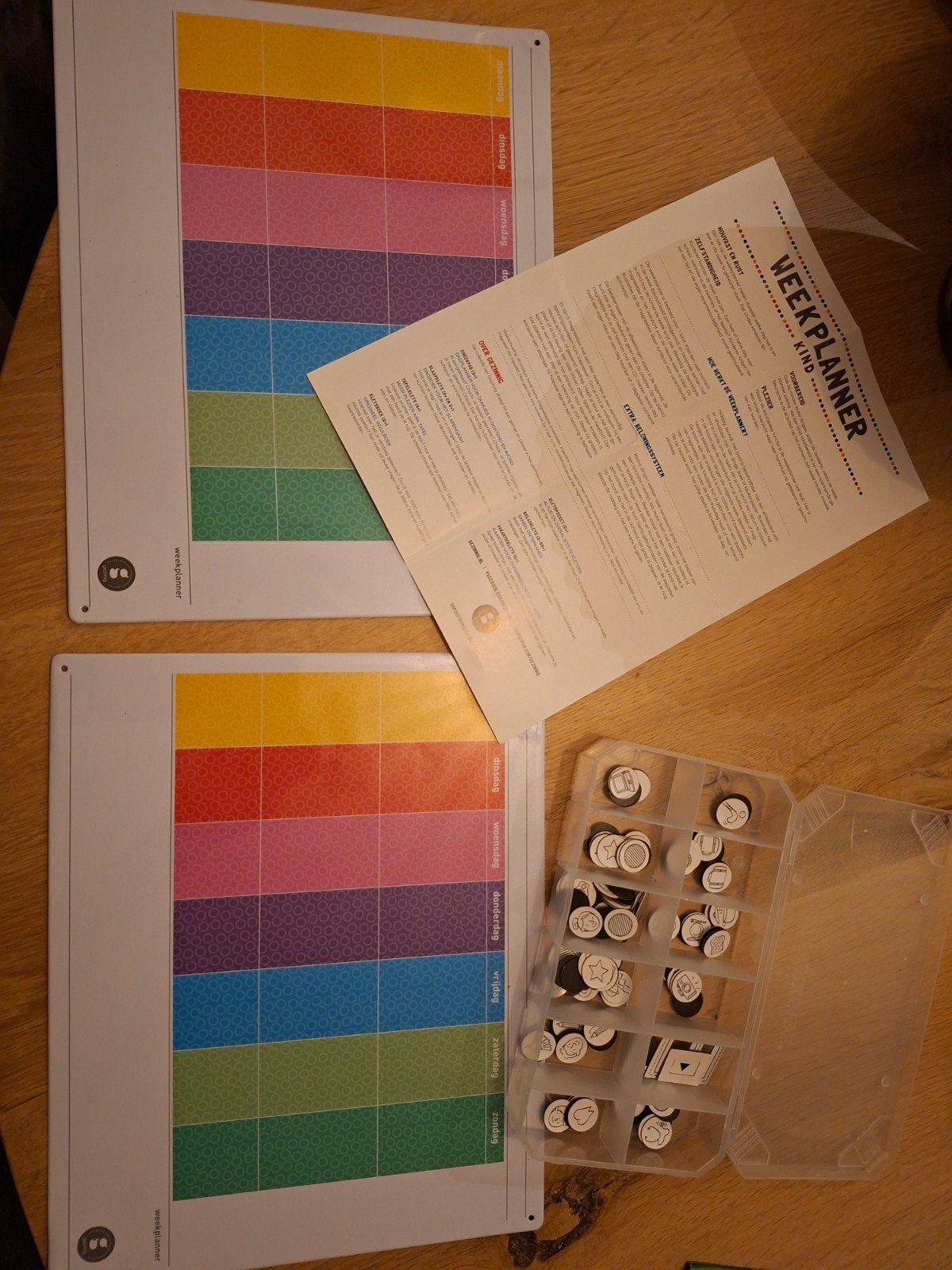 gezinnen weekplanner magnetisch, Ophalen of Verzenden, Gebruikt