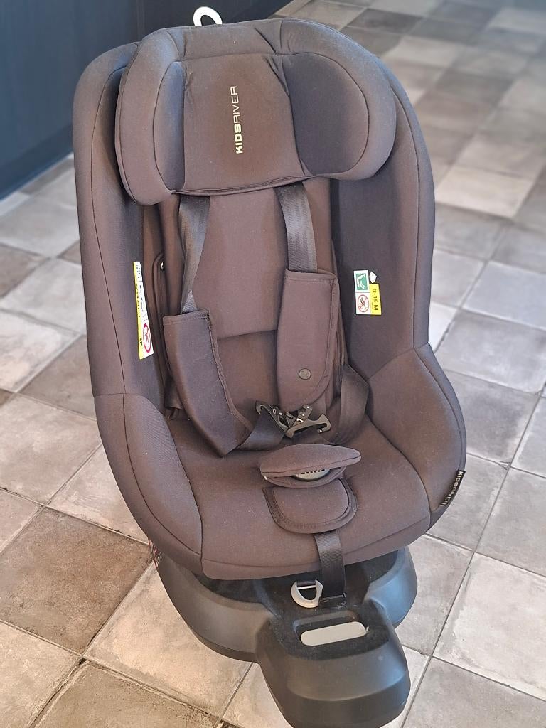 Kidsriver Silas i-Size Autostoeltje Zwart, Verstelbare rugleuning, Zo goed als nieuw, Isofix, Ophalen