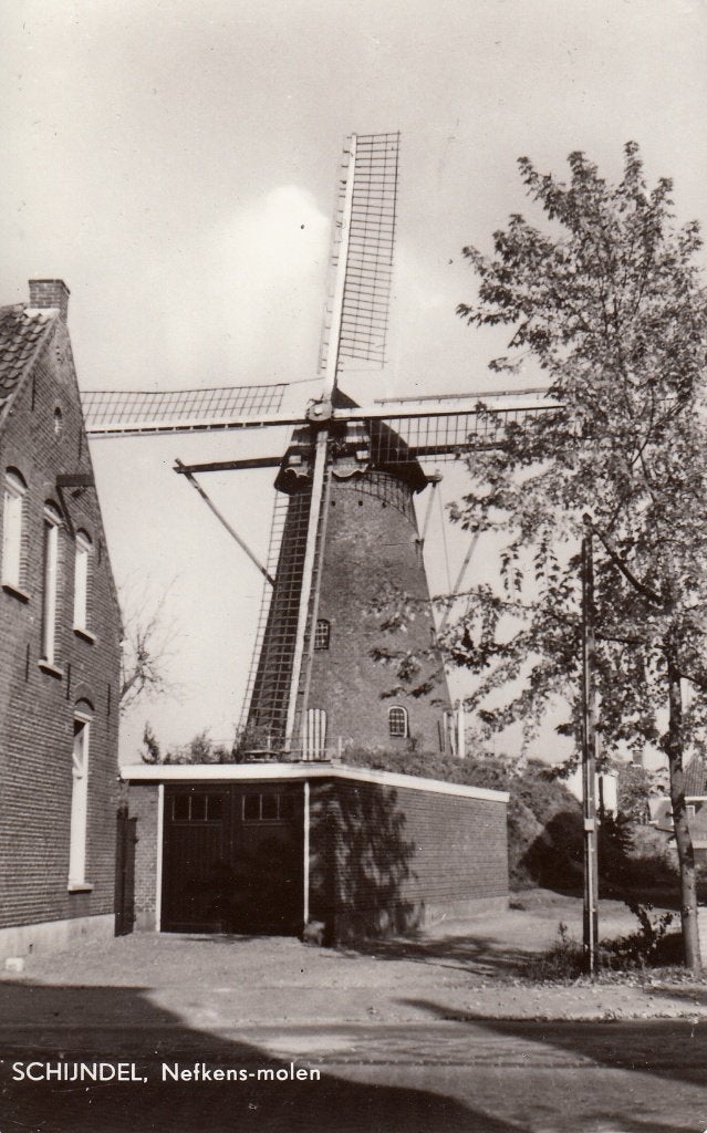 Schijndel   -   Catharina molen / Nefkens molen     =0027=, Ophalen of Verzenden, 1960 tot 1980, Ongelopen, Noord-Brabant