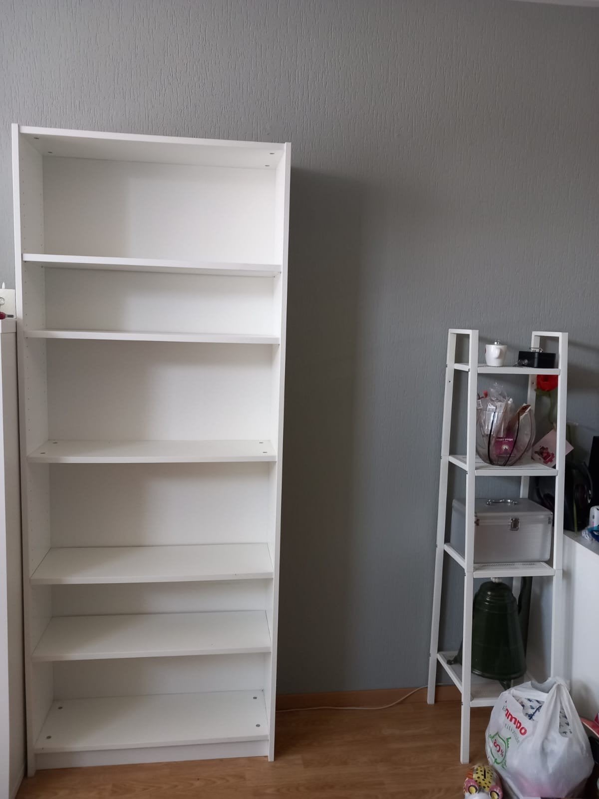 Witte IKEA Billy Boekenkast - 200x80x26 cm, Ophalen, Met plank(en), Gebruikt, 50 tot 100 cm