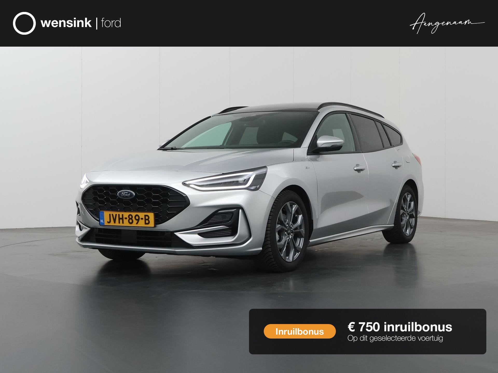 Ford Focus Wagon 1.0 EcoBoost Hybrid ST Line | Trekhaak | Pa, Stof, Gebruikt, 1404 kg, 155 pk