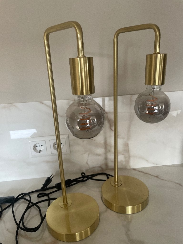 Lampjes, Huis en Inrichting, 50 cm, Gebruikt, Goud, Ophalen of Verzenden