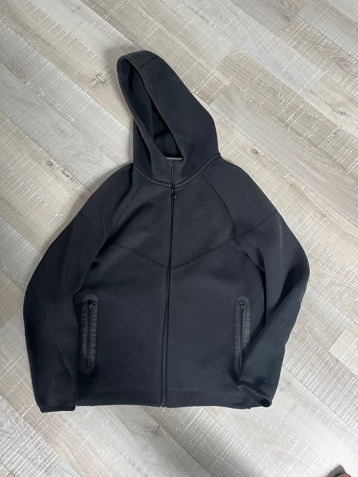 Nike Tech Fleece Hoodie Zwart Kinder XL, Ophalen, Gebruikt, Jongen of Meisje