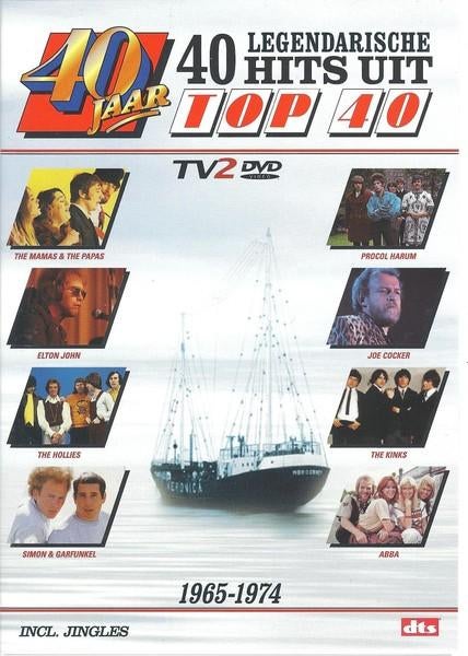 40 jaar Top 40 - 40 legendarische hits 1965 - 1974 - 2 DVD's, Alle leeftijden, Boxset, Muziek en Concerten, Ophalen of Verzenden