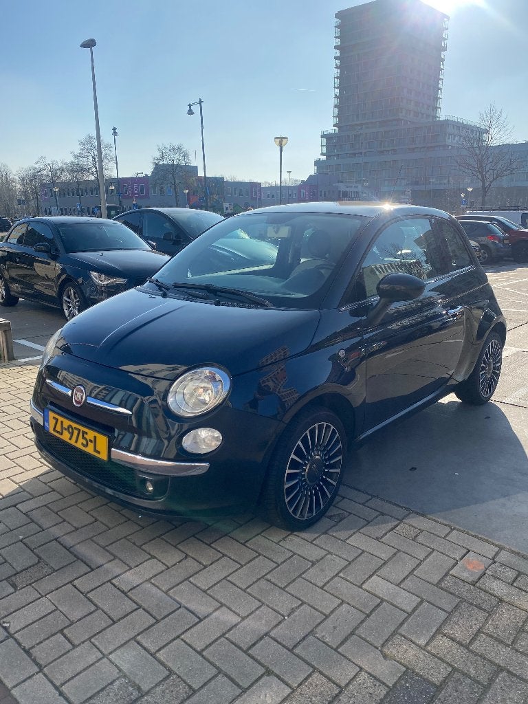 Fiat 500 1.2 2008 Zwart, Voorwielaandrijving, Stof, 4 cilinders, 840 kg