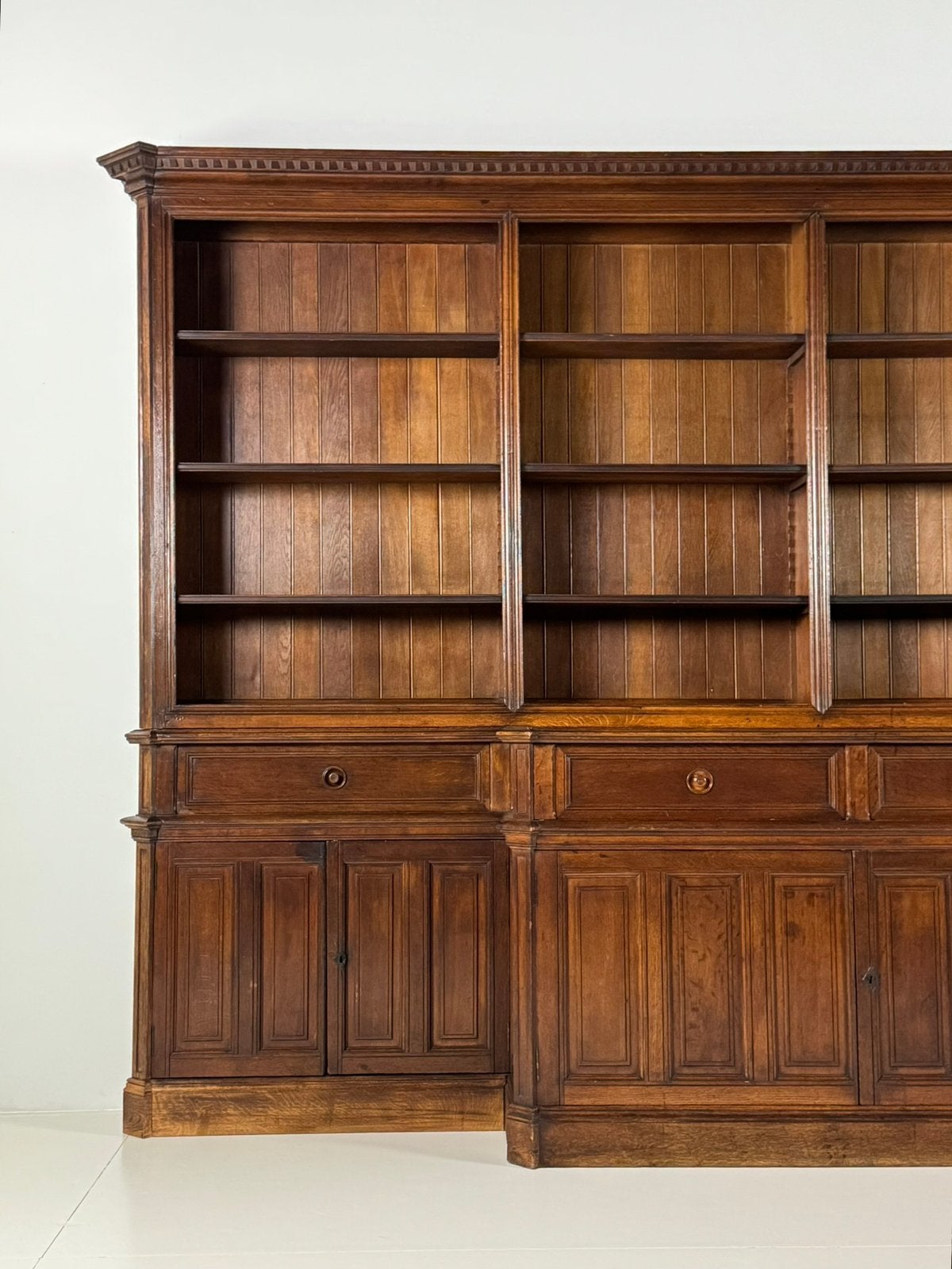 Bibliotheekkast boekenkast eiken antiek, Ophalen of Verzenden