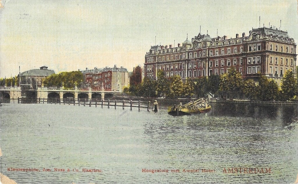 AK Amsterdam - Hoogesluis met Amstel Hotel, Verzamelen, Verzenden, Voor 1920, Ongelopen, Noord-Holland