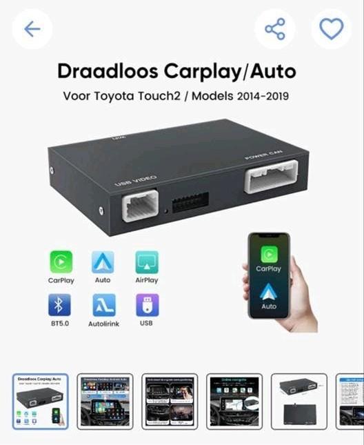 Nieuwe Draadloos CarPlay Android Auto Module Toyota, Ophalen, Nieuw