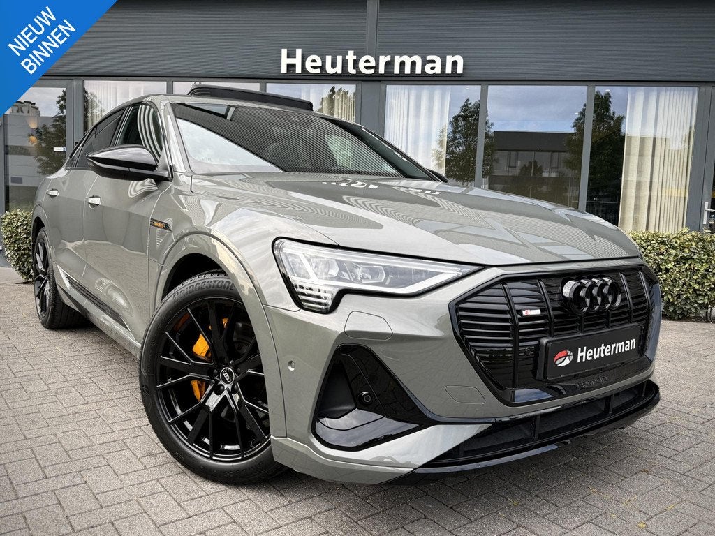 Audi e-tron Sportback 50 Quattro S Line Black Ed. Panodak /, Auto's, Audi, Bedrijf, Te koop, e-tron, 360° camera, 4x4, ABS, Achteruitrijcamera