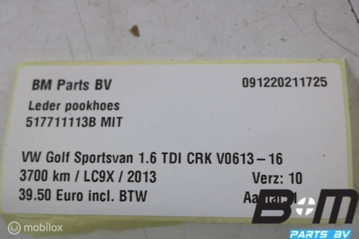 Leder pookhoes VW Sportsvan 517711113B MIT, Gebruikt