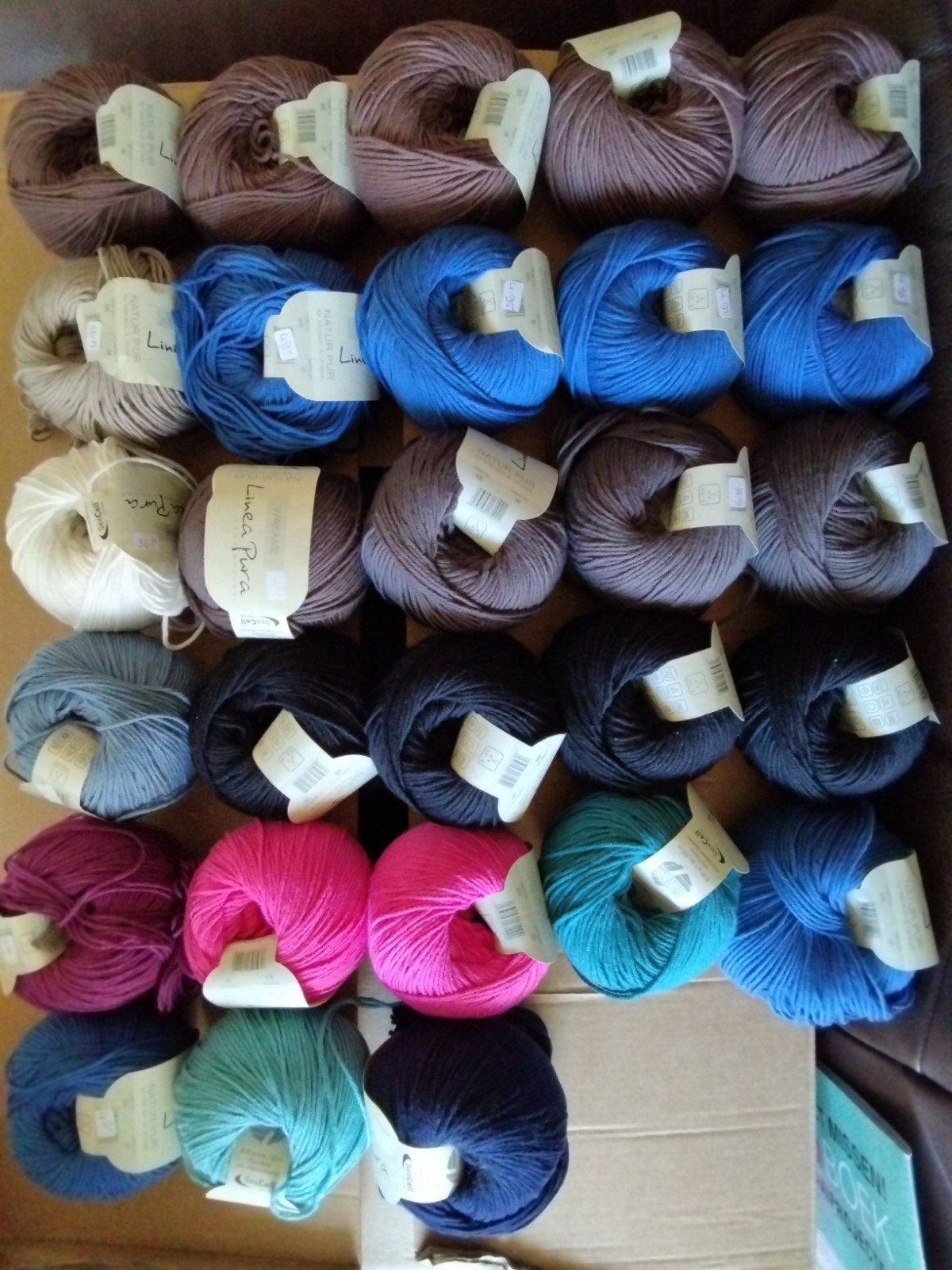 Grote partij wol/garen Lana Grossa Linea Pura Wakame 28 st., Verzenden, Nieuw, Breien of Haken, Wol of Garen