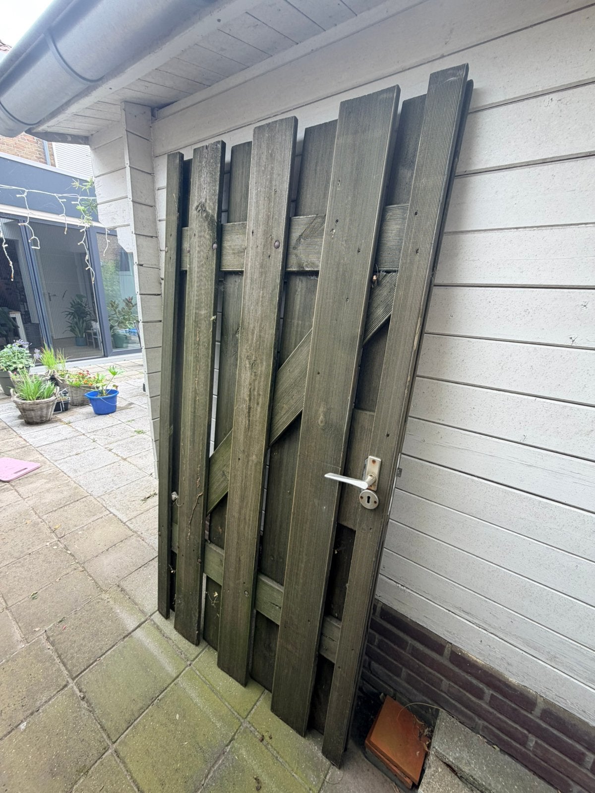 Tuindeur, Ophalen, Minder dan 3 meter, Hout, 1 tot 2 meter