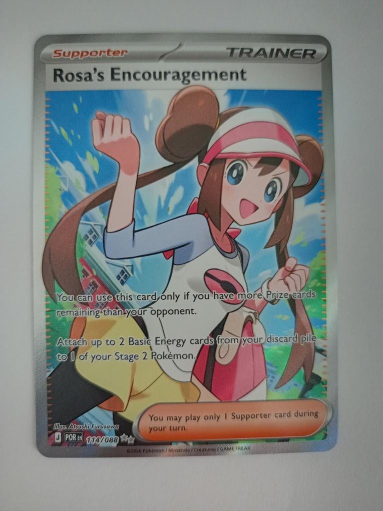 Rosa's Encouragement 114/088, Hobby en Vrije tijd, Verzamelkaartspellen | Pokémon, Ophalen, Nieuw, Losse kaart
