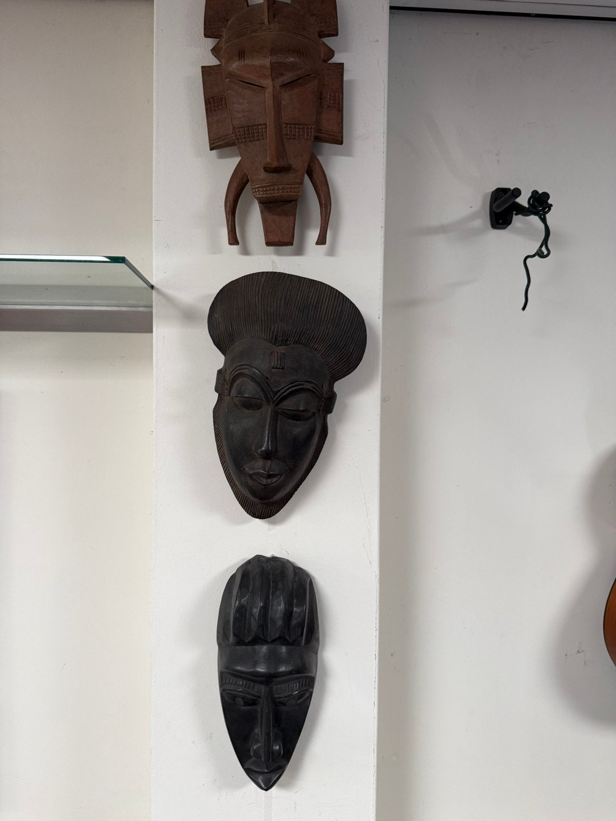 Vier Afrikaanse Maskers, Antiek en Kunst, Ophalen