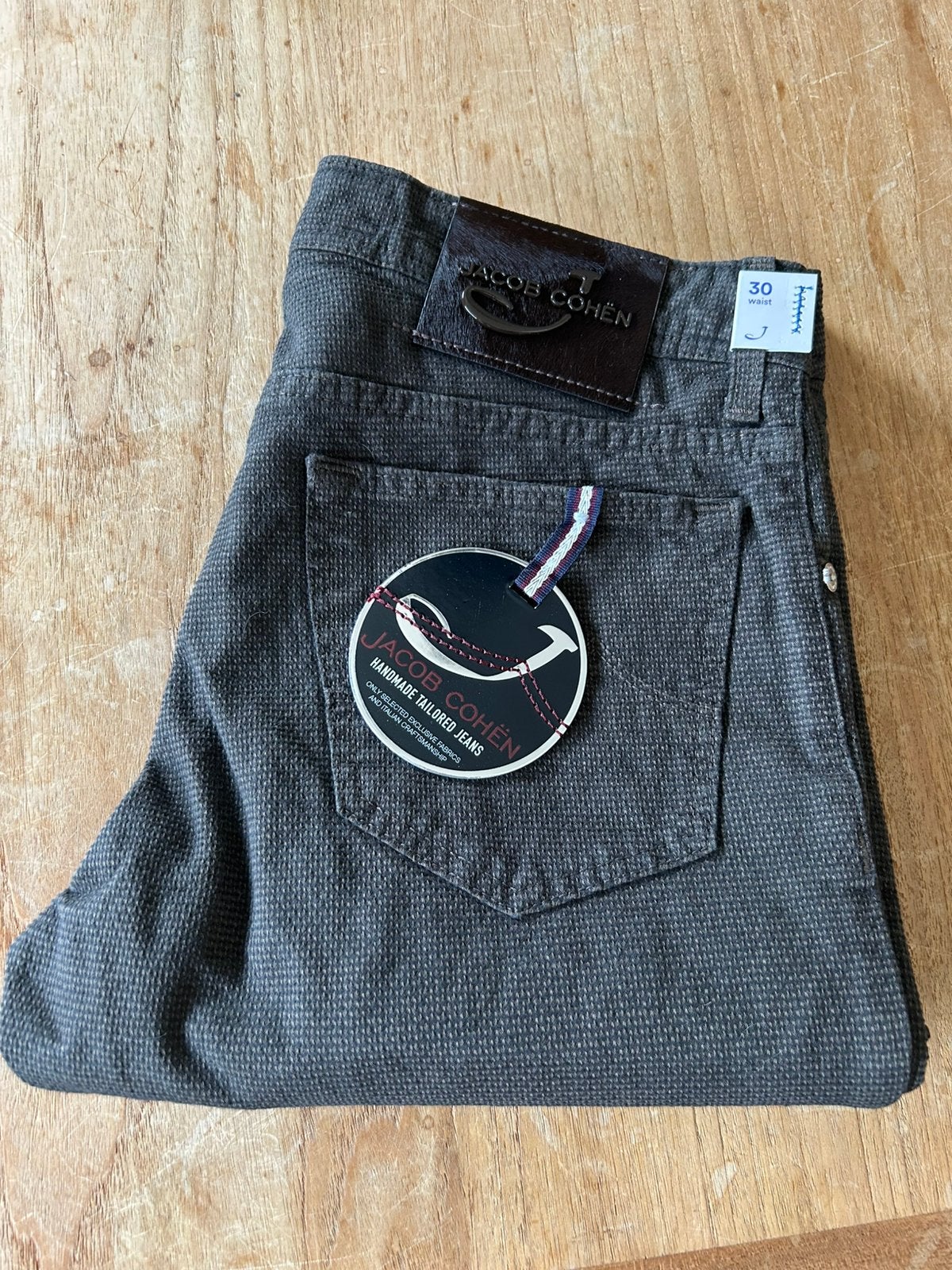 Jacob Cohen J688 maat 30 antraciet/ bruin, Kleding | Heren, Spijkerbroeken en Jeans, Ophalen of Verzenden, Nieuw, Overige kleuren