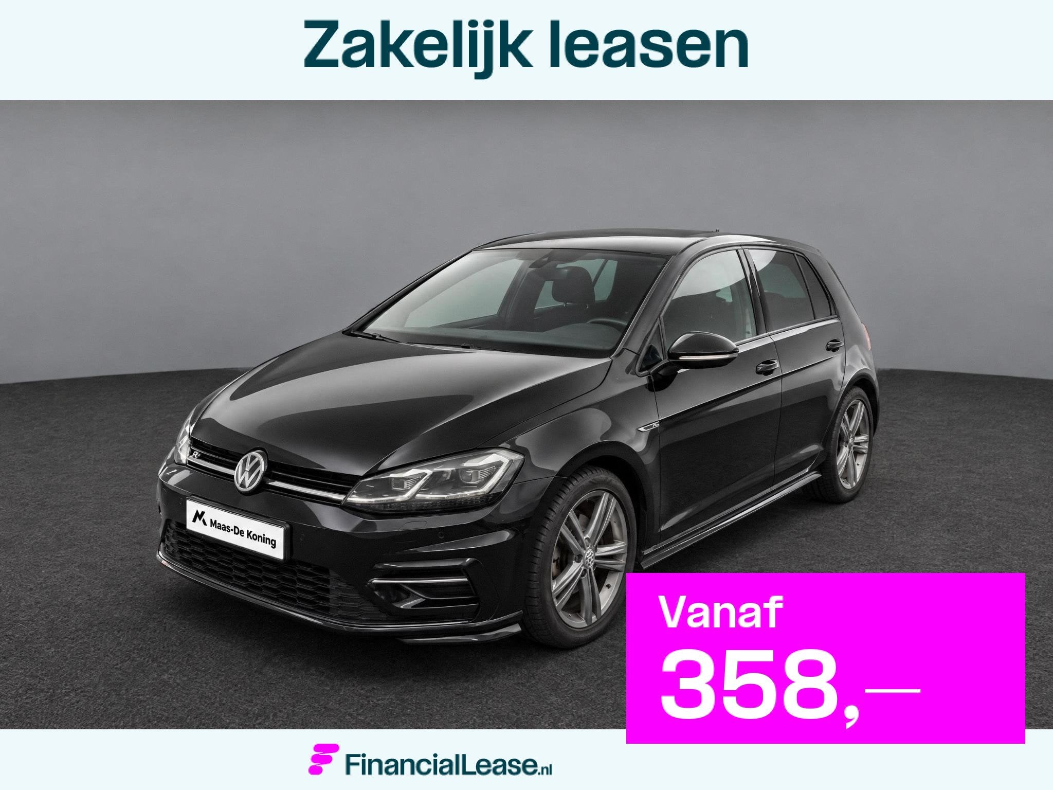 Volkswagen Golf 1.5 TSI 150pk DSG Highline Business R · App, 4 cilinders, 150 pk, Zwart, Origineel Nederlands