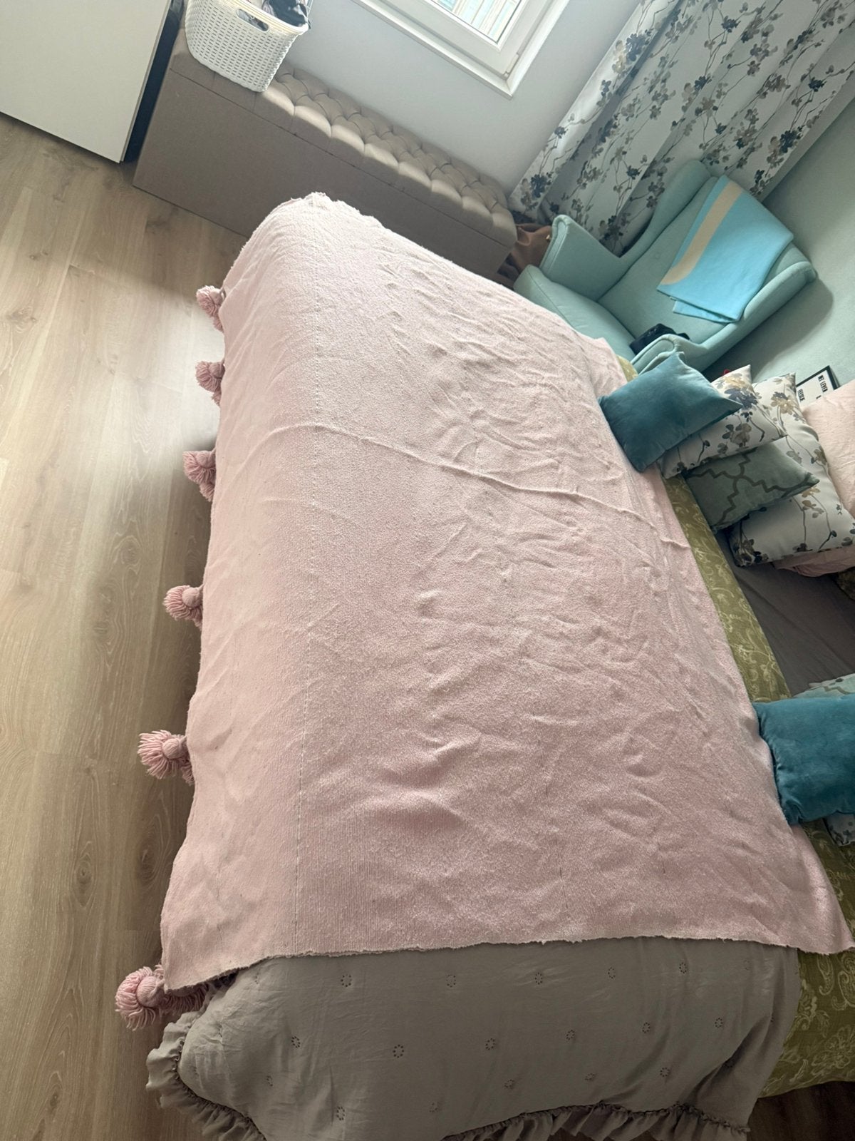 Marokkaanse handira sprei/deken, Huis en Inrichting, Ophalen, Gebruikt, 260 cm, 180 cm