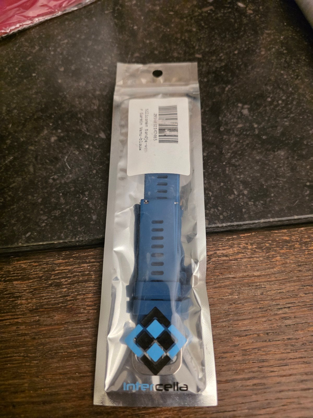 Intercella Siliconen Horlogebandje - Blauw, Intercella, Bandje, Nieuw, Ophalen of Verzenden
