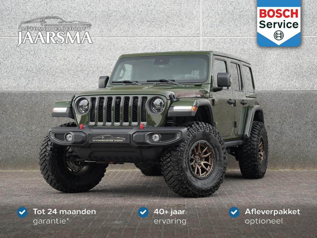 Jeep Wrangler 4-Door Rubicon | Grijs kenteken |Liftkit |37", Auto's, Automaat, 12 maanden, Zwart, 4 cilinders