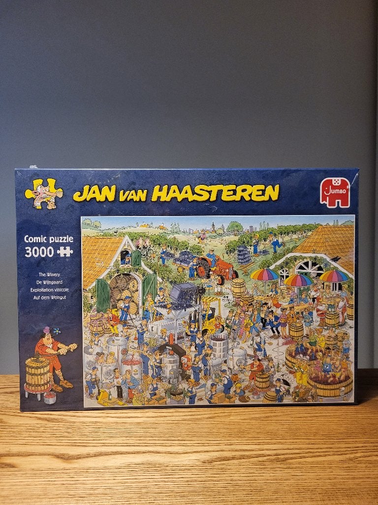 Jan van Haasteren 3000 stukjes De Wijnmakerij, Ophalen of Verzenden, Meer dan 1500 stukjes, Nieuw, Legpuzzel