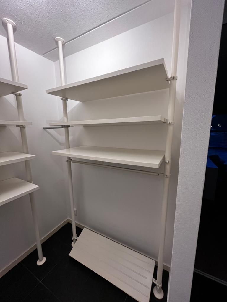 Modulair Ikea kastsysteem wit - compleet inloopkast, Met plank(en), Gebruikt, 200 cm of meer, Ophalen of Verzenden