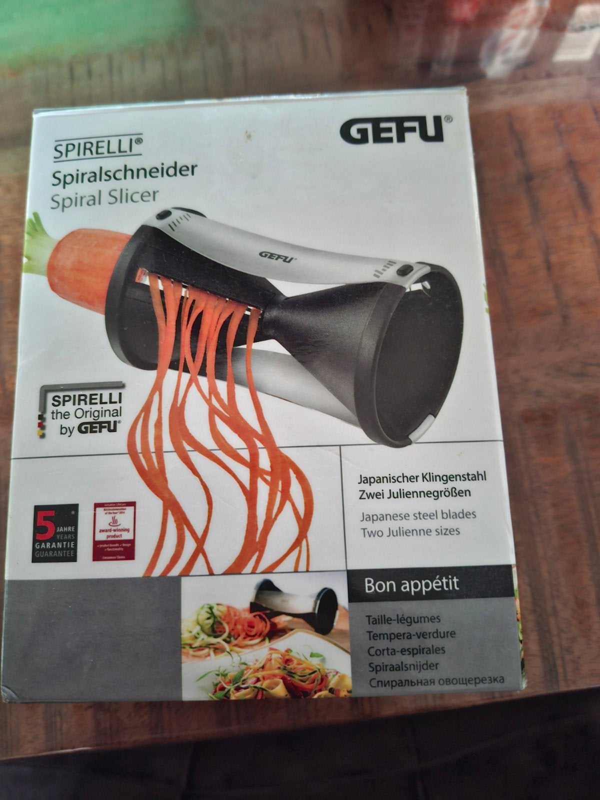 Gefu Spirelli spiraalsnijder - Zo goed als nieuw, Overige typen, Kunststof, Ophalen of Verzenden, Zo goed als nieuw
