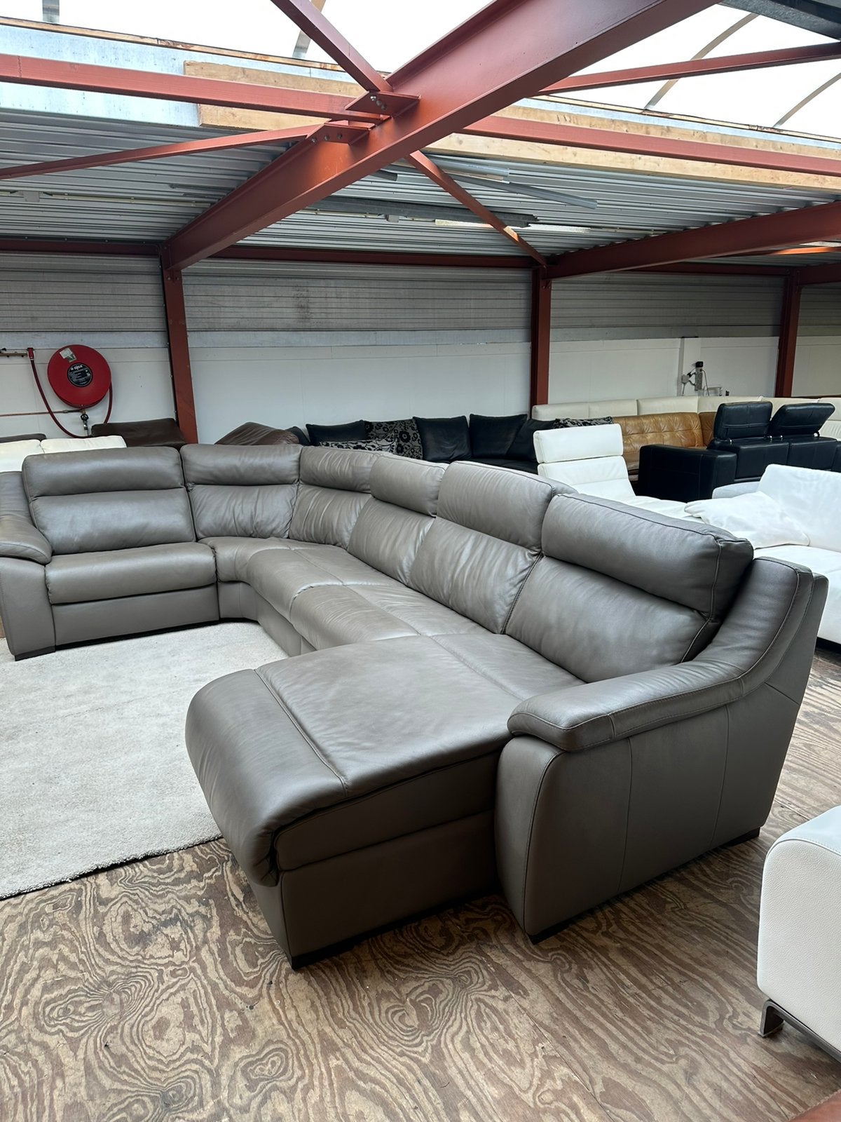 Leren relax hoekbank u bank Italiaanse leer Z.G.A.N, Mariansoliak8@gmail.com, Zo goed als nieuw, Marco, 150 cm of meer