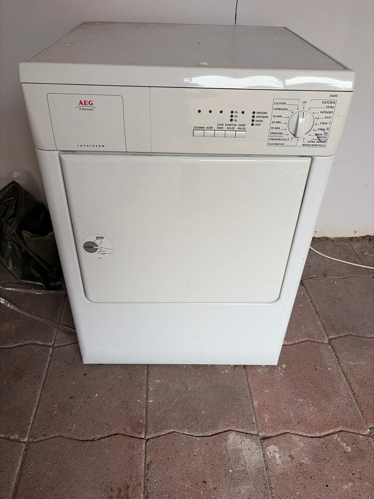 AEG Lavatherm T36600 Luchtafvoer Wasdroger - Gebruikt, Witgoed en Apparatuur, Wasdrogers, Ophalen, 6 tot 8 kg, Gebruikt, Luchtafvoer