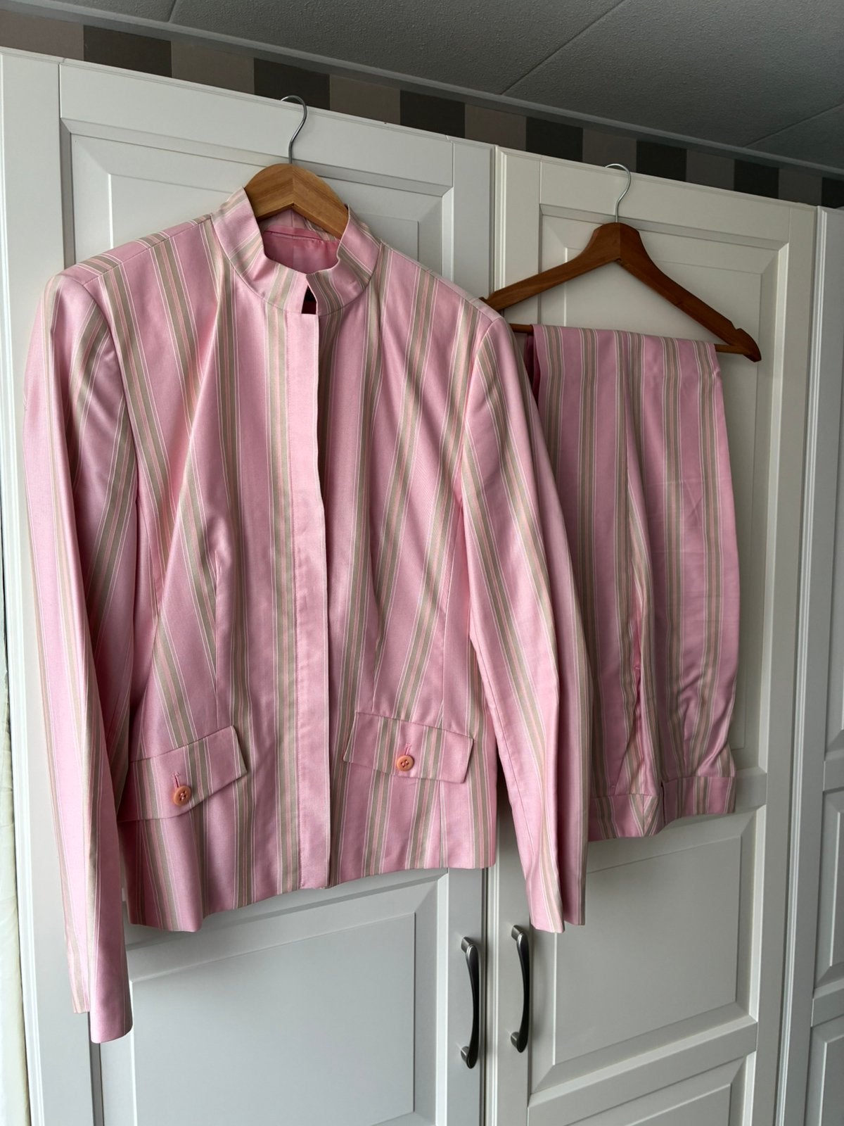 Taifun broekpak blazer jasje broek maat 42 kleur lichtroze, Ophalen of Verzenden, Zo goed als nieuw, Maat 42/44 (L), Roze